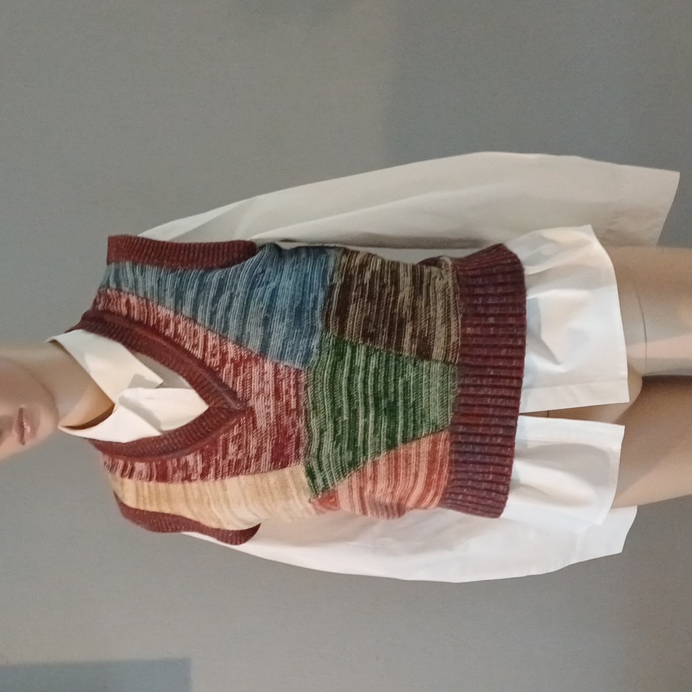 🔥🔥Ardee vintage 1970's knit sweater vest M acrylic